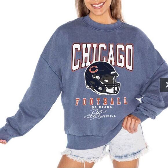 NWT Gameday Couture Acid Wash Navy Sweatshirt NFL Cincinnati Bengals - Size S - Picture 1 of 7